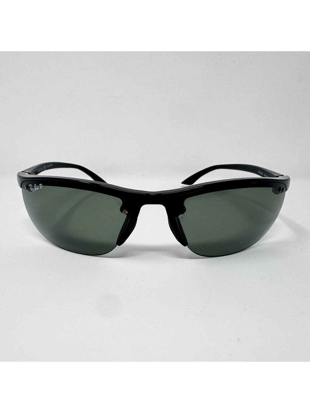 Ray-Ban RB4065 601/9A Polarized Wrap Sunglasses Black Green 59-18
